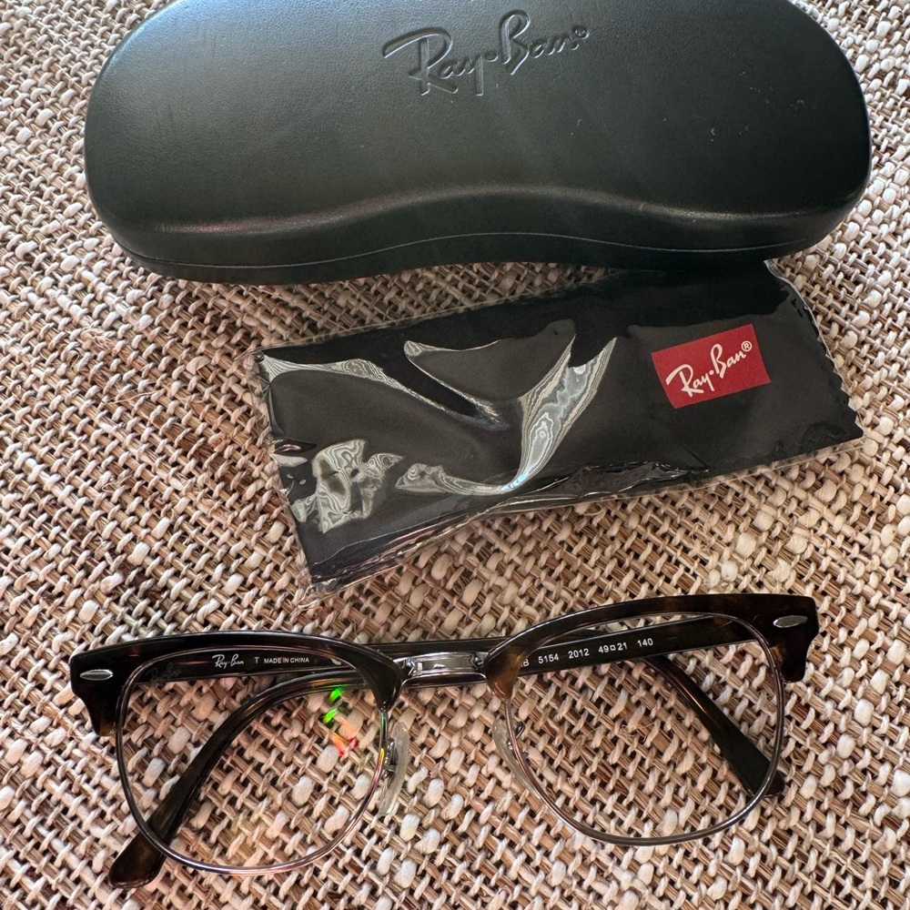 Ray-Ban Havana 5154 Clubmaster Optics Eyeglasses with Case